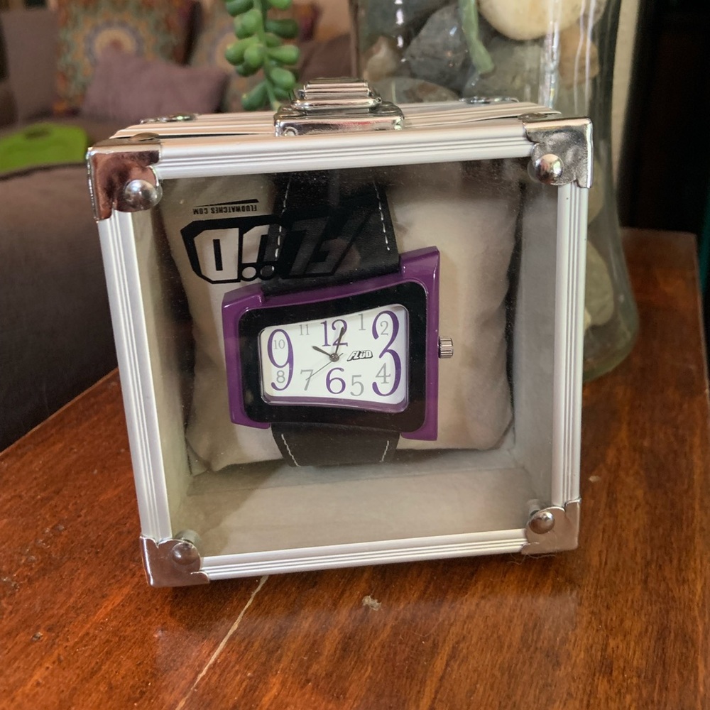 Purple and Silver FLUD Vintage Watch